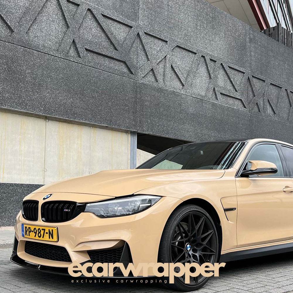 BMW M3 gewrapt met Inozetek Super Gloss Sand