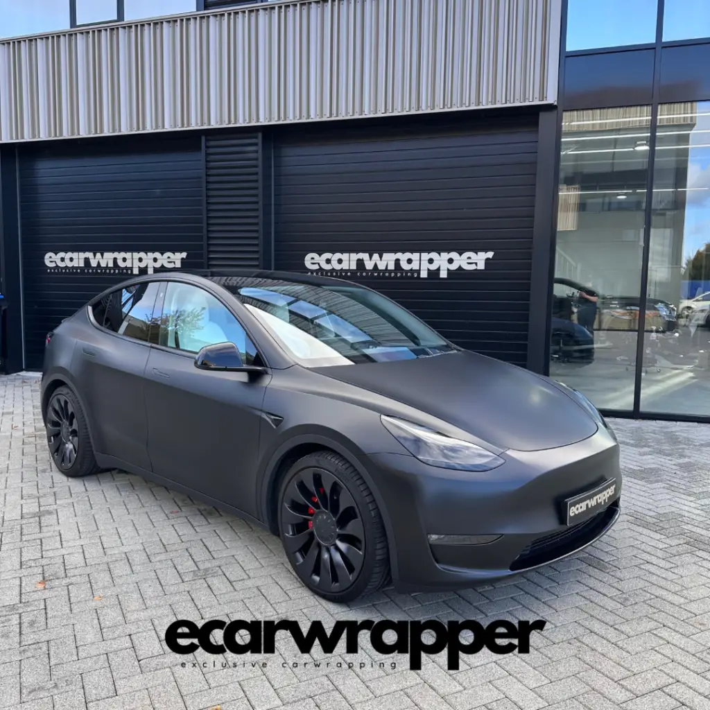 Tesla Model Y Satin Black carwrap