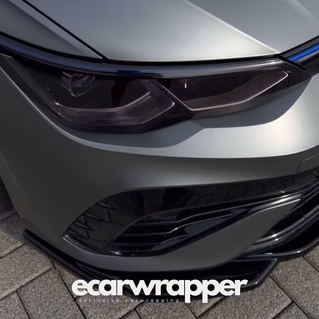 PPF koplamp golf r 8 met 3m satin dark grey carwrap